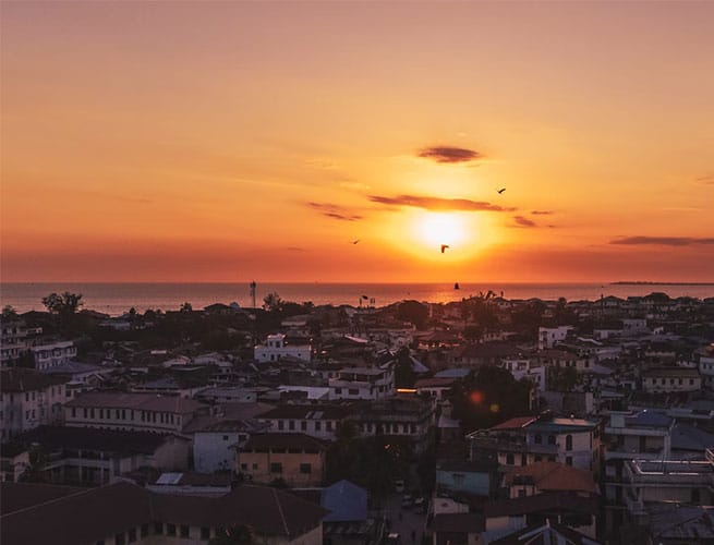 Zanzibar sunset view Tanzania