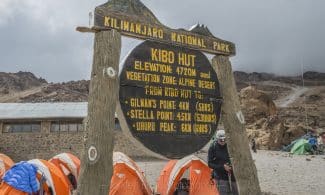 kibo hut kilimanjaro routes Tanzanian