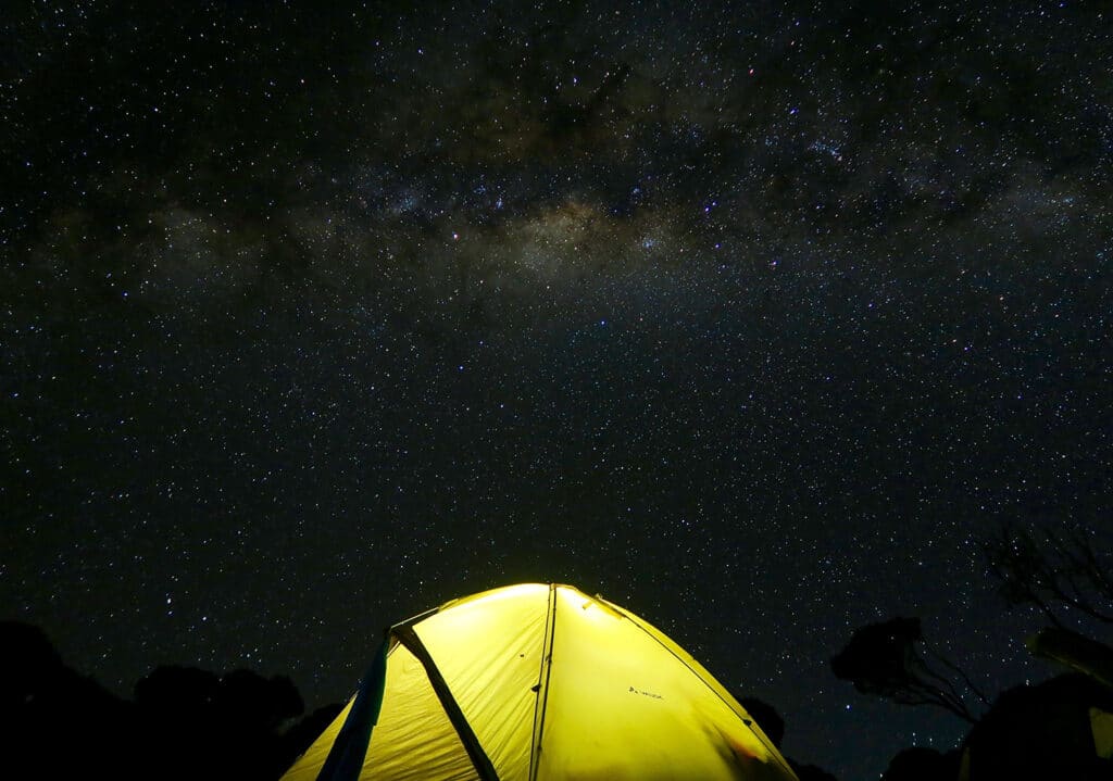 Kilimanjaro base camp night view