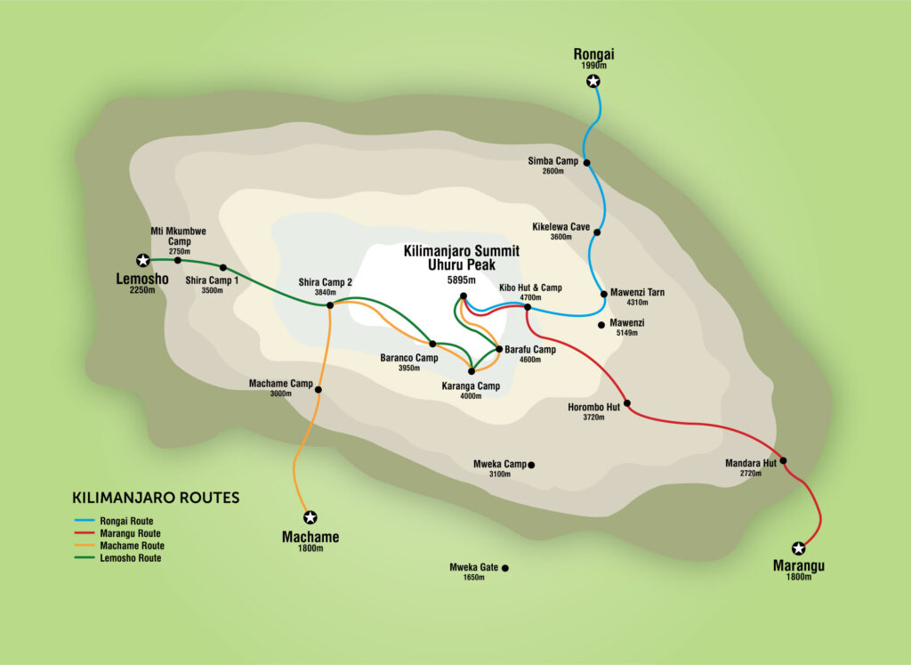 kilimanjaro routes map,What Does Kilimanjaro Mean in Swahili?